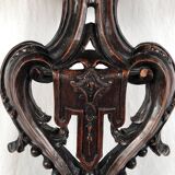 Richly carved walnut harness, 18th century