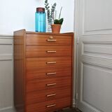 Chiffonier / semainier teak of the 1950s