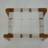 1940s, Jan Vanek Sculptural Oak Stool or Ottoman, Czechoslovakia