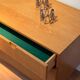 Commode scandinave vintage en chêne doré "Ebba"