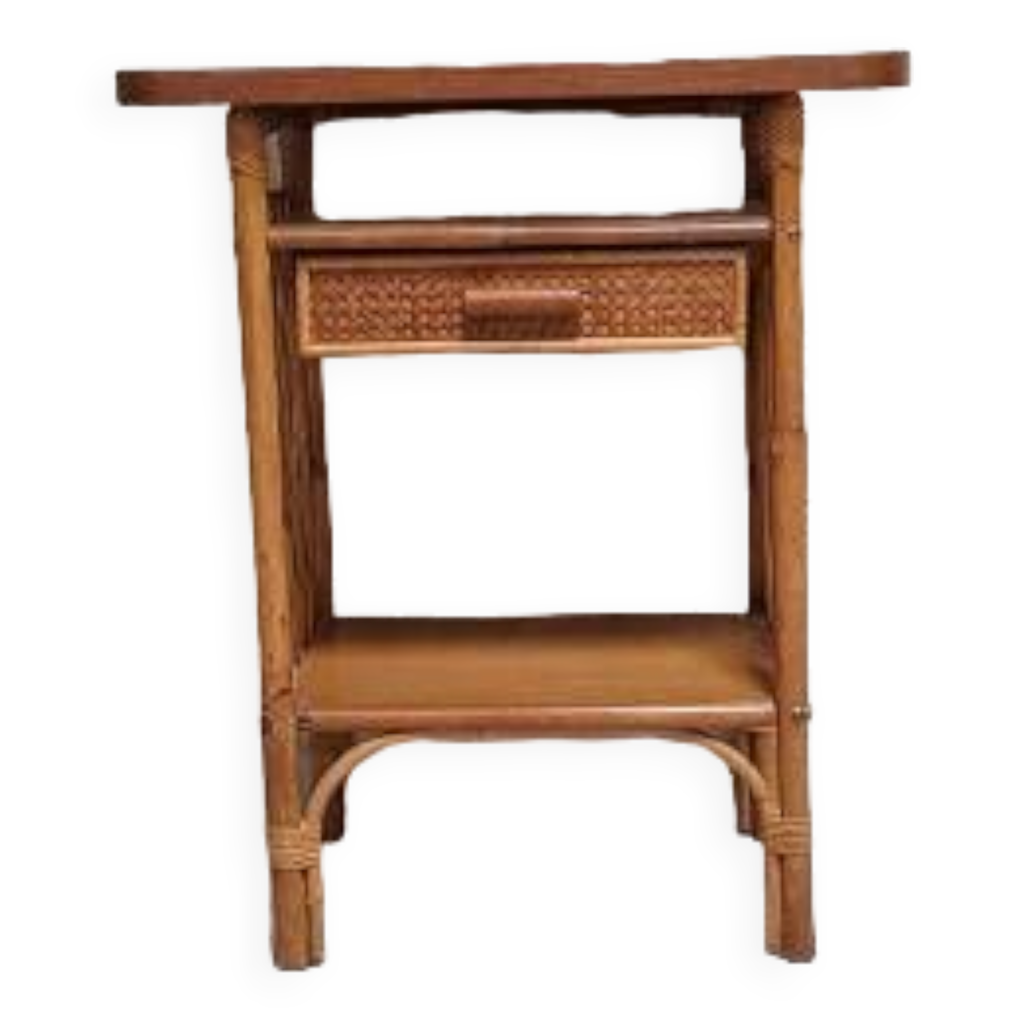 Rattan bedside