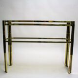 Brass console table, 1970s