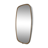 Vintage mirror 1960 asymmetrical mirror - 46 x 24 cm