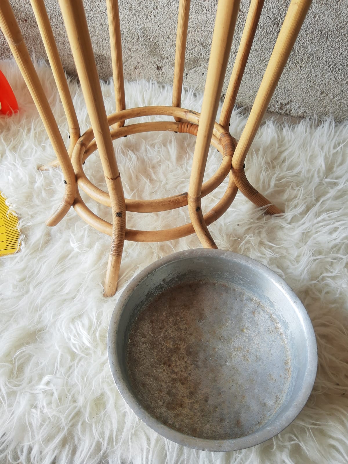 Rattan umbrella stand 60s -70s vintage