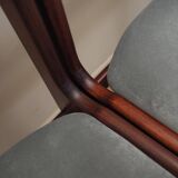 Ensemble de quatre chaises en acajou, design danois, années 1970