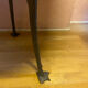 Mosaic garden table, gooseneck legs