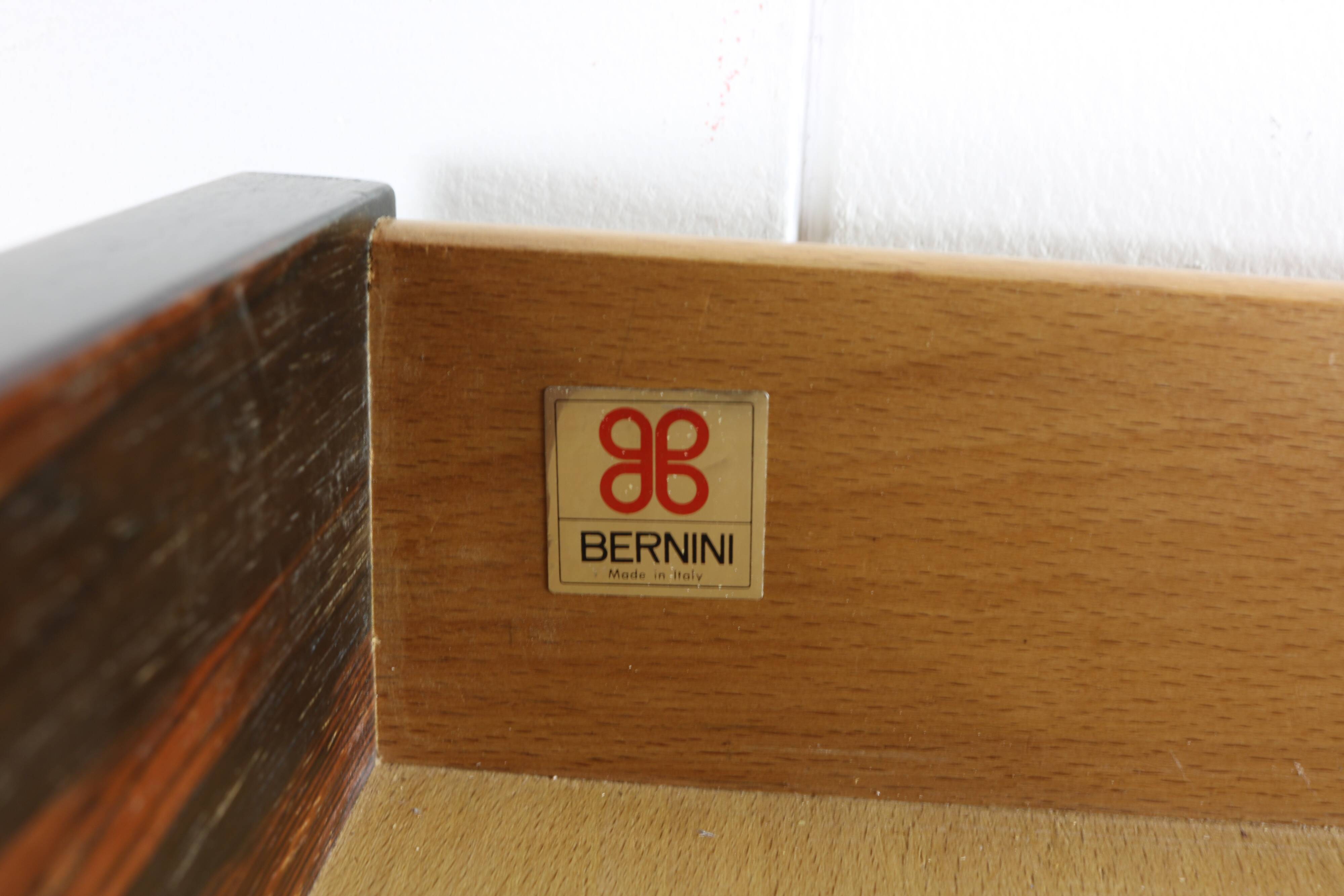 Beautiful italian design secretary desk by Frattini for Bernini