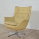 Large vintage swivel shell chair