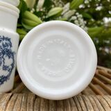 Vintage opaline apothecary pots