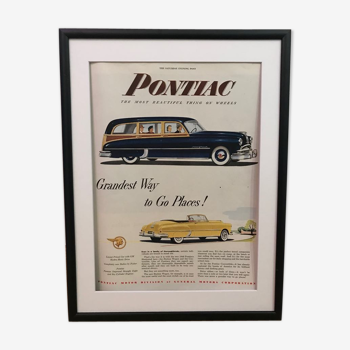 Vintage Pontiac poster 1949