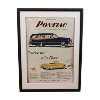 Affiche Pontiac 1949