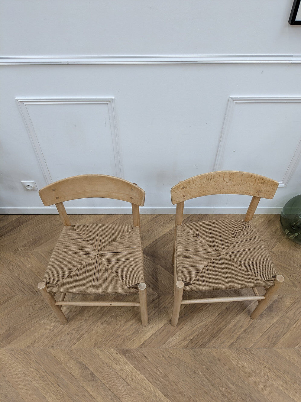 4 vintage Scandinavian chairs model J39 Folkestol