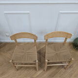 4 vintage Scandinavian chairs model J39 Folkestol