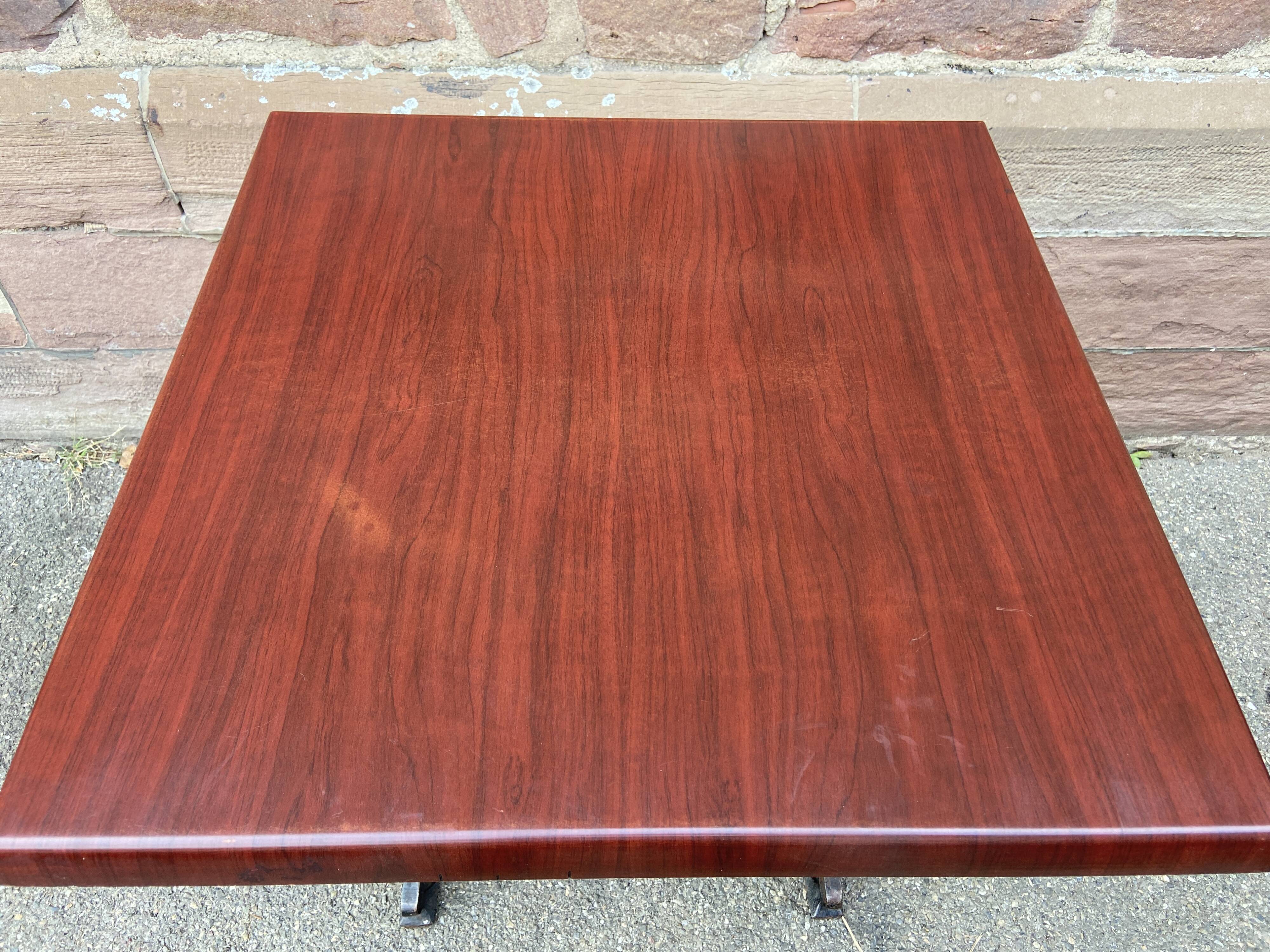 Parisian cast iron bistro table Mid-century French Paris café Montmartre bistro table 80s