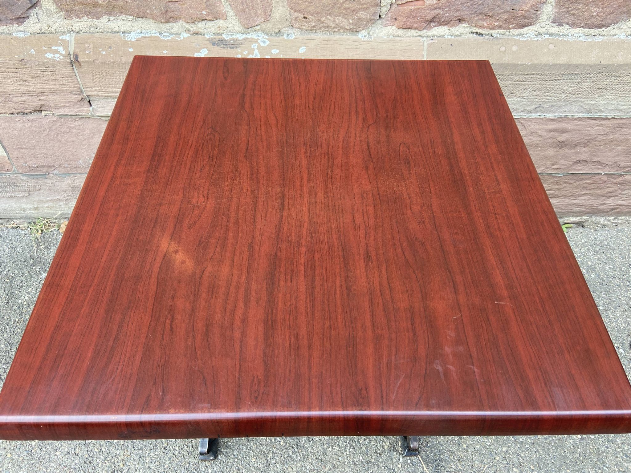 Parisian cast iron bistro table Mid-century French Paris café Montmartre bistro table 80s