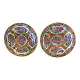 Asian Porcelain Plates Floral Decor