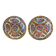 Asian Porcelain Plates Floral Decor