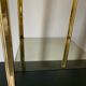 Sellette sofa tip smokes glass and gold metal