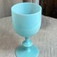 Cup or large glass in blue opaline from Portieux