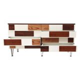 Italian Sideboard in Solid Wood with Steel Legs