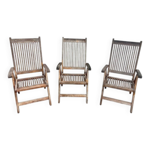 lot de trois fauteuils - anciens