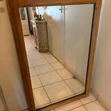 Oak wall mirror