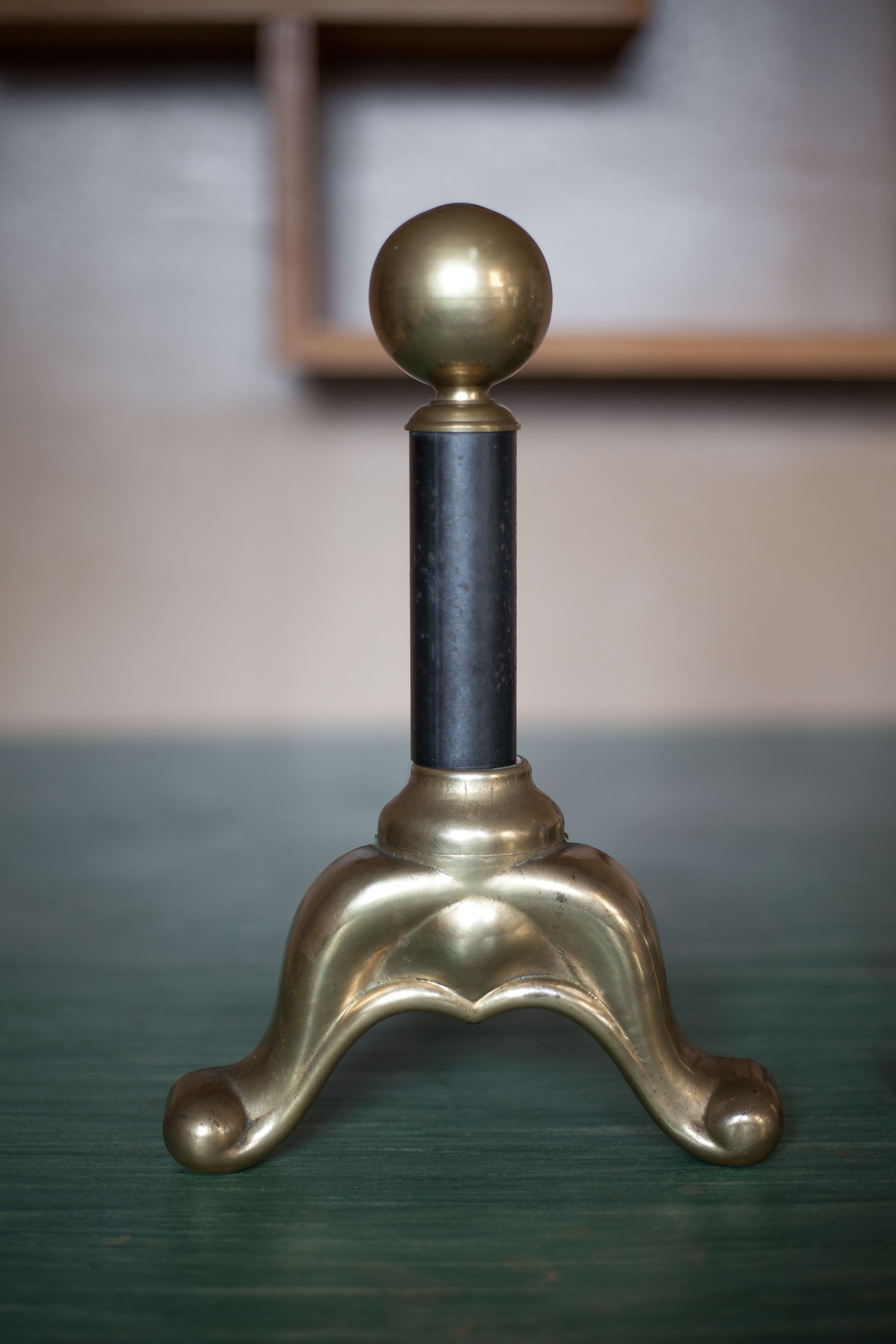 Paire de chenets de cheminée vintage