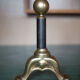 Paire de chenets de cheminée vintage