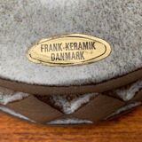 Danish studio pottery vase by Frank Keramik, mid-century, 1960s.