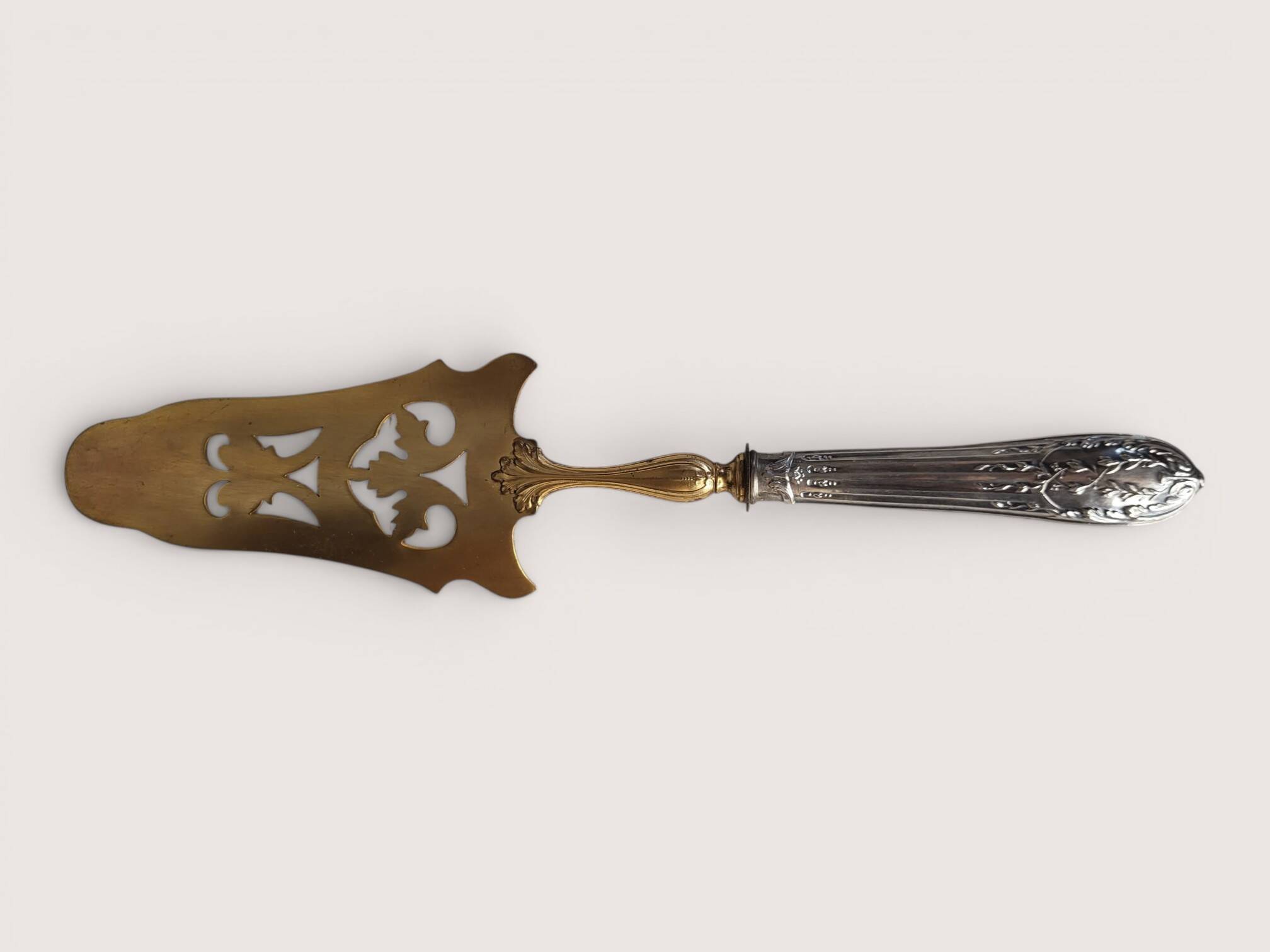Silver pie server, Brush & Co., Louis XVI, 19th century