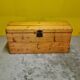 Dutch pine blanket chest with convex lid, late 19th century