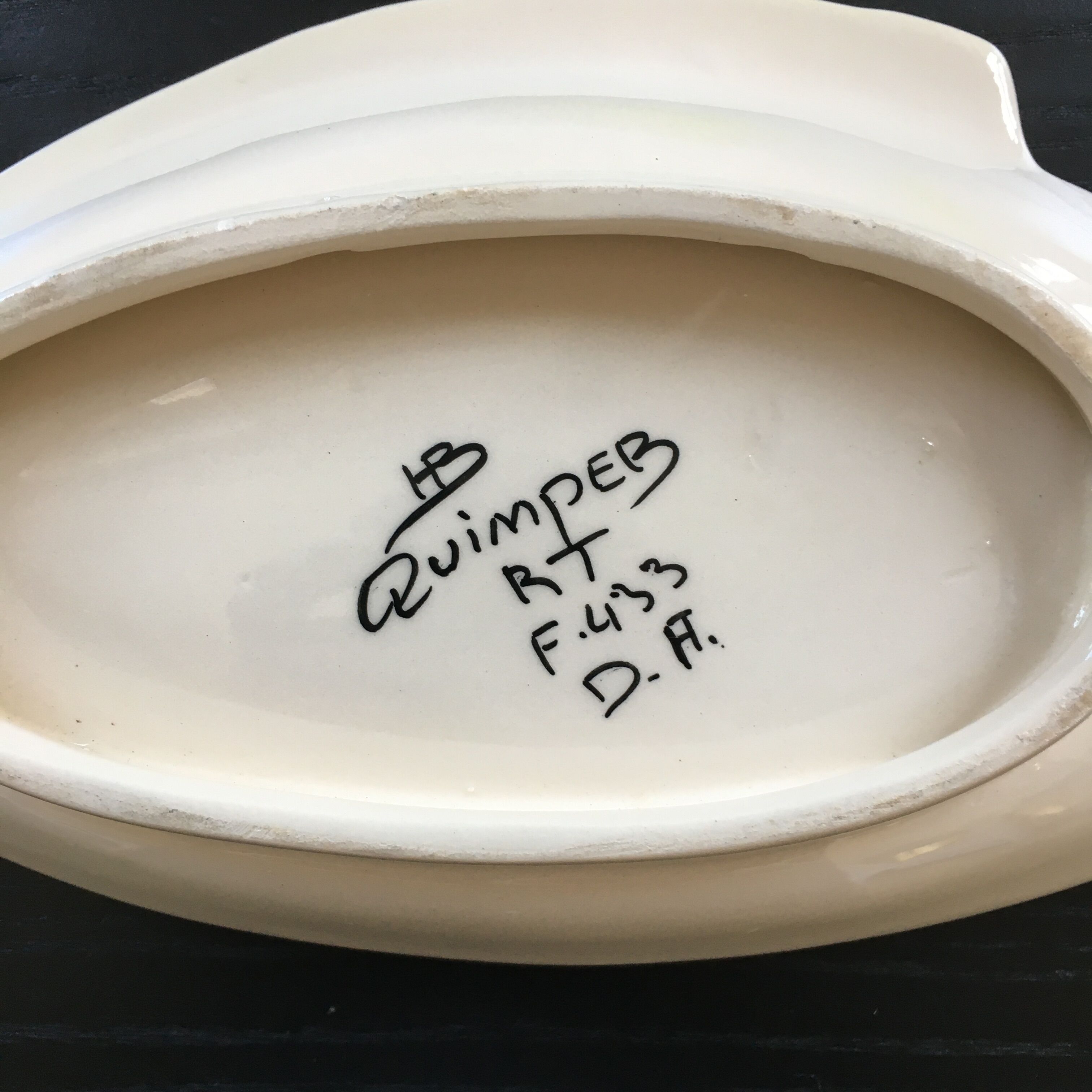 Fish dish HB Quimper