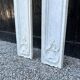 Pair of Louis XV pilasters in Carrara marble, 18th century