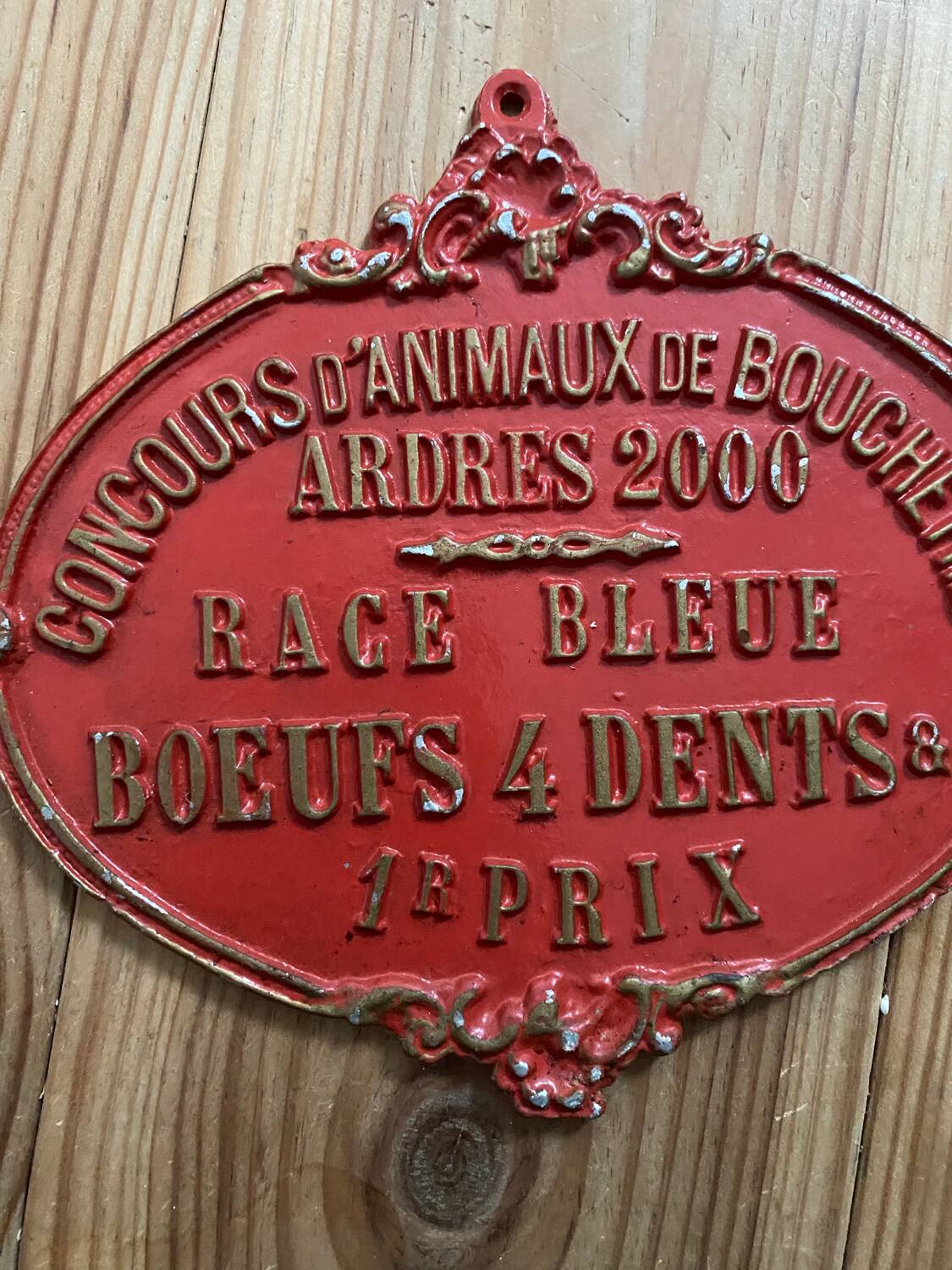 Agricultural competition plate year 2000 model 2