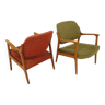 Set of 2 Scandinavian armchairs, Bröderna Andersson, Sweden, 1960.