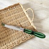 Stainless steel and ceramic cheese knife
