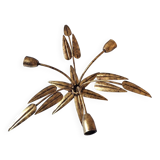 Gold metal ceiling light