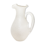 Frosted effect crystal pitcher from baccarat