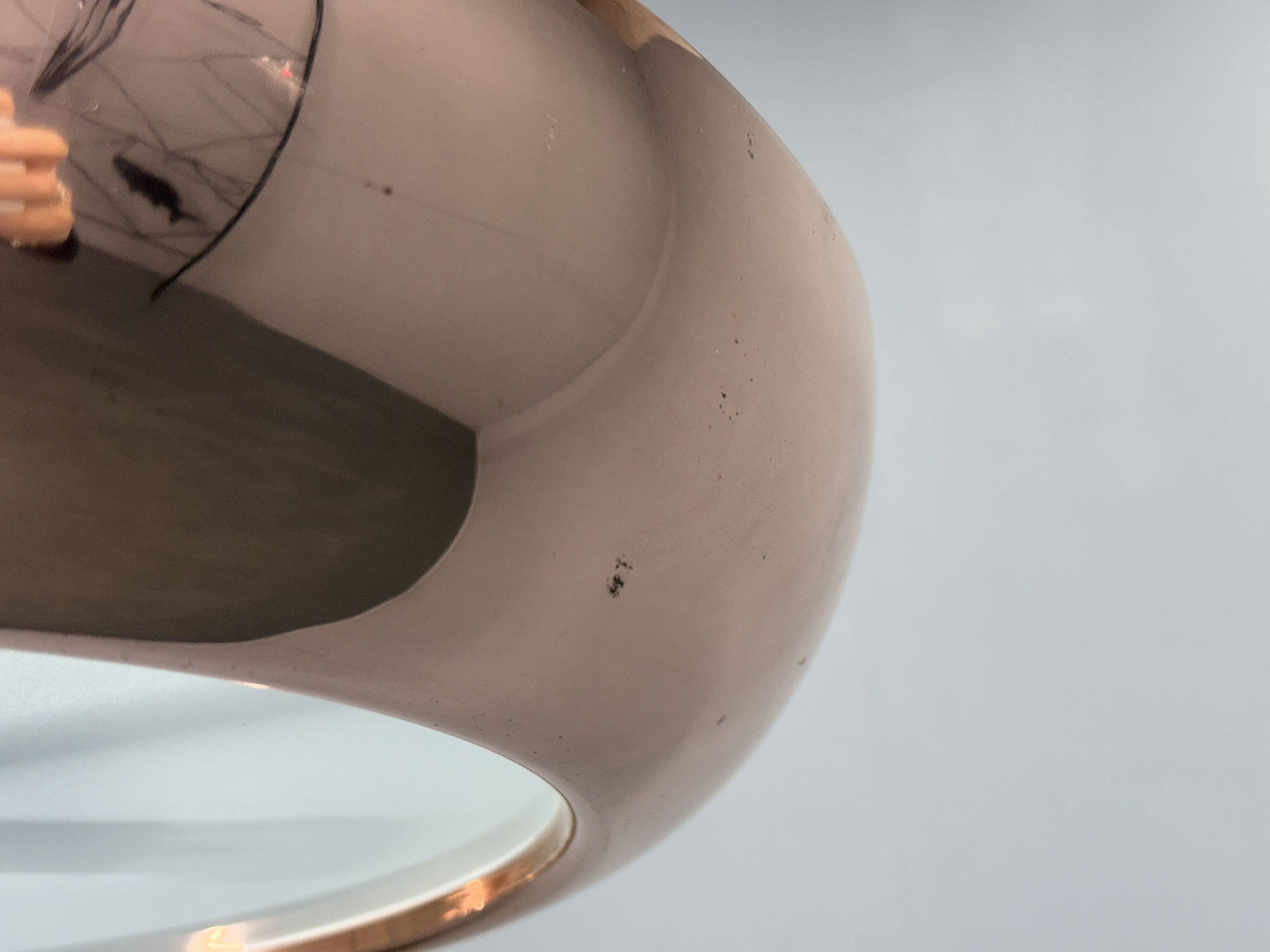 Suspension en cuivre Bauhaus UFO par Josef Hurka, années 1930