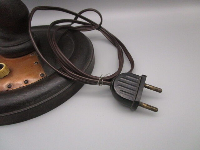 Old lamp foot in turned wood