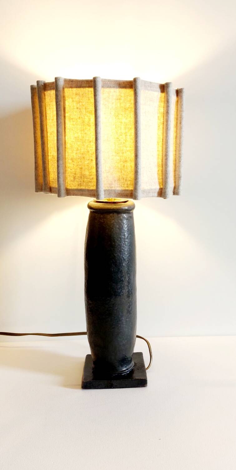 Vintage terracotta lamp