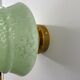 Ceiling lamp in Clichy green glass electrified to nine