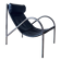 Fauteuil années 1980 Cuir et Chrome