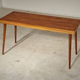 Side table compass legs Czechoslovakia Dievozpracujici mahogany