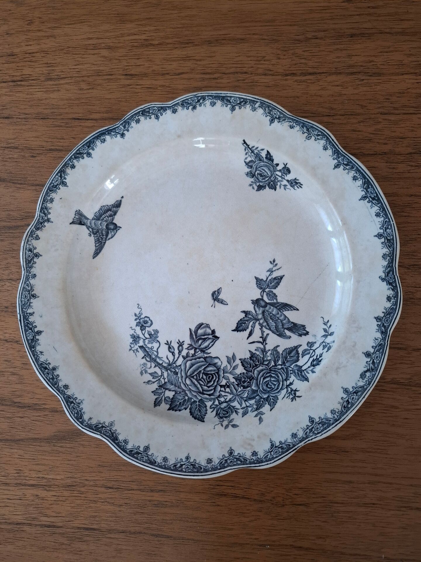 Round plate of iron earth