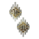 Paire d'appliques Venini, verre taillé de Murano, vers 1970, Italie