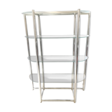 Chrome bookcase of the 70