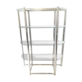 Chrome bookcase of the 70