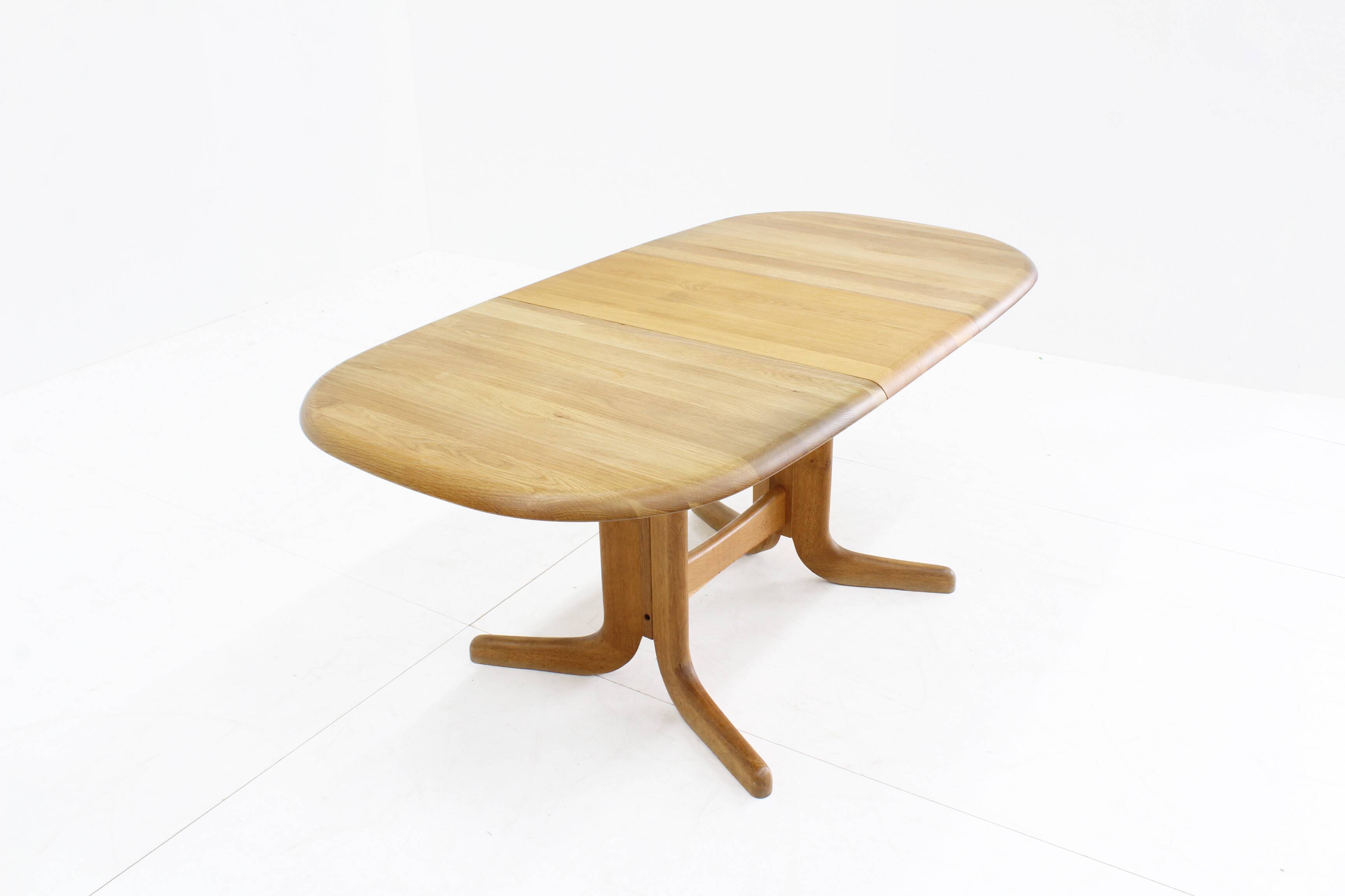 Vintage Danish oval  dining table 1960s
