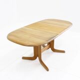 Vintage Danish oval  dining table 1960s
